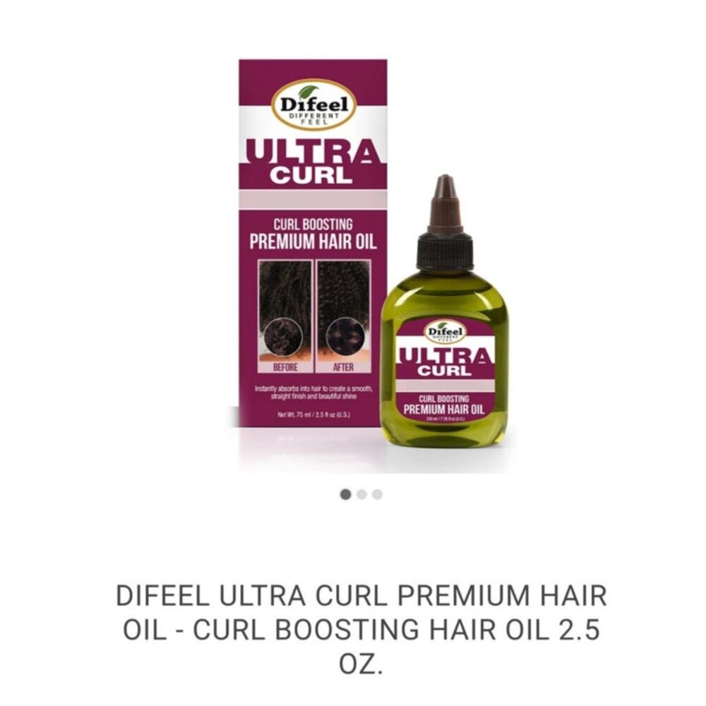 Difeel Ultra Curl 100% Natural Blend Premium Hair Oil New Unopened 2.5 oz